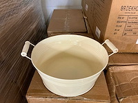 Partij bowl bordeaux zinc ø25xh10,5cm cream (740x) - afbeelding 2 van  5