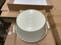 Partij bowl bordeaux zinc ø29xh11,5cm cream (500x) - afbeelding 3 van  6