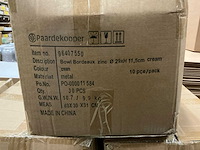 Partij bowl bordeaux zinc ø29xh11,5cm cream (500x) - afbeelding 6 van  6