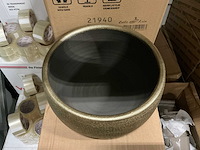 Partij bowl mira 29x14cm gold (16x) - afbeelding 2 van  5