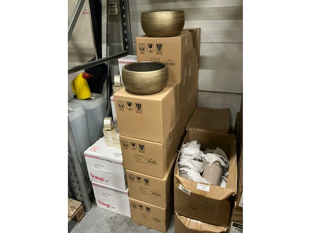 Partij bowl mira 29x14cm gold (40x) - afbeelding 2 van  3