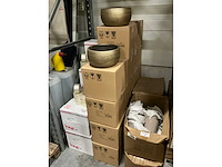 Partij bowl mira 29x14cm gold (40x) - afbeelding 2 van  3