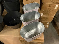 Partij bowl nature zinc 19,5x11xh9cm (930x) - afbeelding 1 van  3