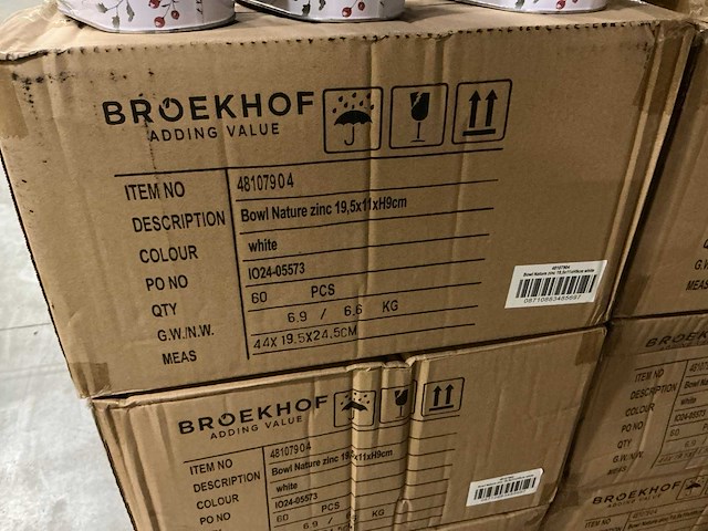 Partij bowl nature zinc 19,5x11xh9cm (930x) - afbeelding 3 van  3