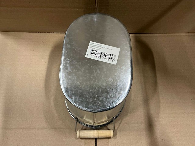 Partij bowl nice zinc shiny l20xw12,5xh9cm (1080x) - afbeelding 3 van  4