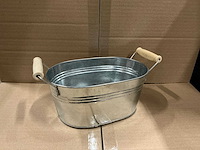 Partij bowl nice zinc shiny l20xw12,5xh9cm (120x) - afbeelding 1 van  4