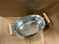 Partij bowl nice zinc shiny l20xw12,5xh9cm (120x) - afbeelding 2 van  4