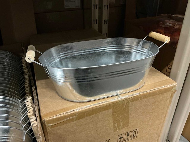 Partij bowl nice zinc shiny l28xw17xh9cm (120x) - afbeelding 1 van  3