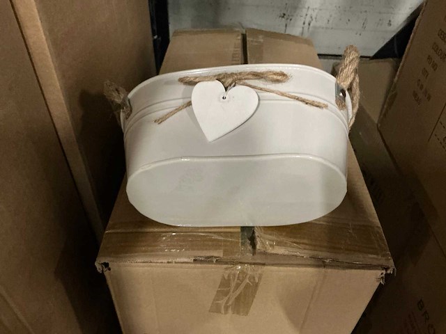 Partij bowl oxford zinc ant. creme 24,5x15xh9cm (90x) - afbeelding 3 van  5