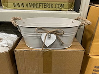 Partij bowl oxford zinc ant. creme 28,5x17,5xh11cm (120x) - afbeelding 1 van  4