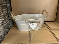 Partij bowl oxford zinc ant. crème 28,5x17,5xh11cm (120x) - afbeelding 1 van  5