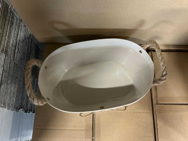 Partij bowl oxford zinc ant. crème 28,5x17,5xh11cm (120x) - afbeelding 2 van  5