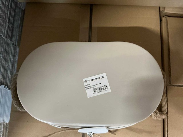 Partij bowl oxford zinc ant. crème 28,5x17,5xh11cm (120x) - afbeelding 3 van  5