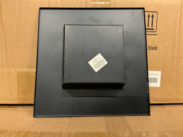 Partij bowl vigo zinc l25xw25xh5,5cm black (240x) - afbeelding 1 van  3