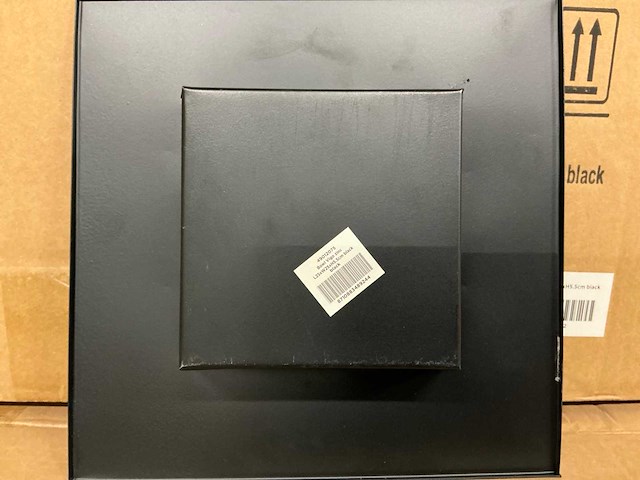 Partij bowl vigo zinc l25xw25xh5,5cm black (240x) - afbeelding 2 van  3