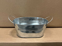 Partij bowls berln oval zinc l20xw12,5xh9cm (120x) - afbeelding 1 van  3