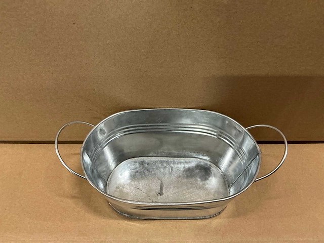 Partij bowls berln oval zinc l20xw12,5xh9cm (120x) - afbeelding 2 van  3