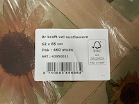 Partij br kraft vellen sunflowers 62x85cm (9200x) - afbeelding 1 van  1