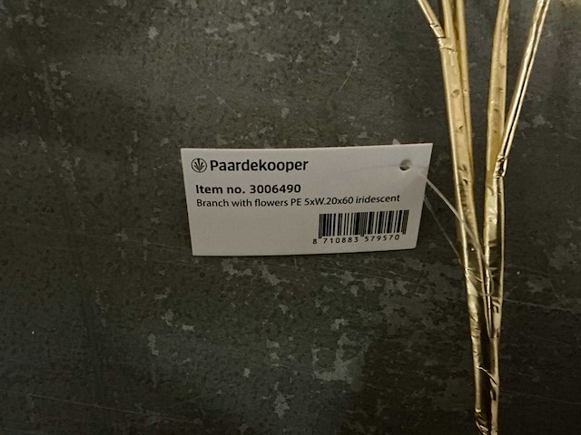 Partij branch with flowers 5xw20x60 iridescent (110x) - afbeelding 4 van  5
