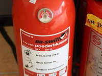 Partij brandblussers, diverse soorten o.a. 6kg abc poeder & 9ltr schuim - afbeelding 3 van  7