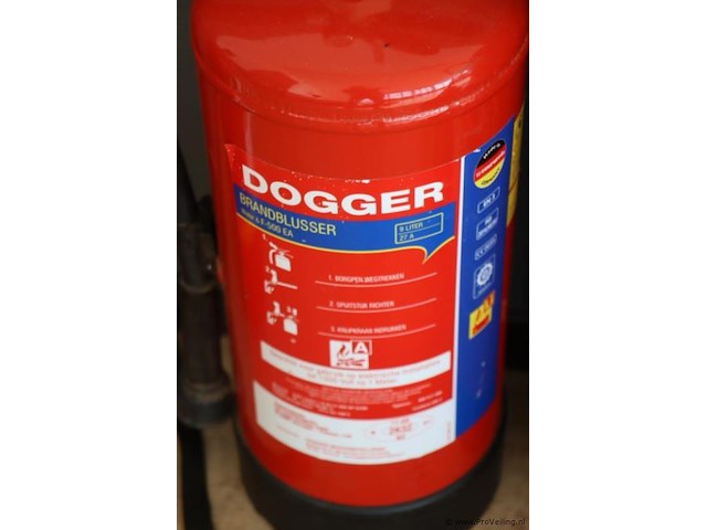 Partij brandblussers, diverse soorten o.a. 6kg abc poeder & 9ltr schuim - afbeelding 7 van  7