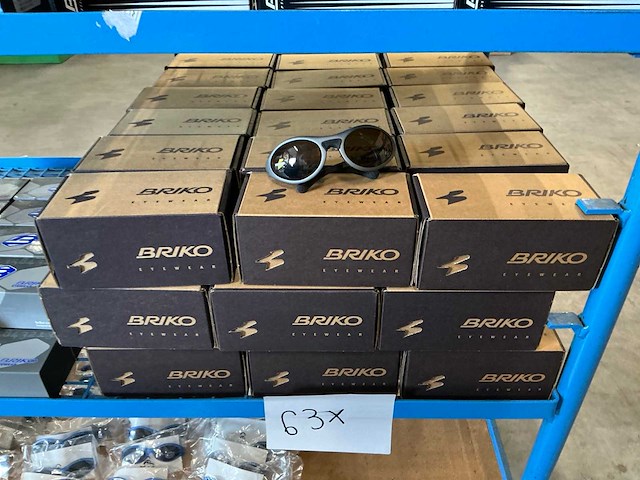 Partij briko glasses starter anthracite mat 2e polar brown (63x) - afbeelding 2 van  3
