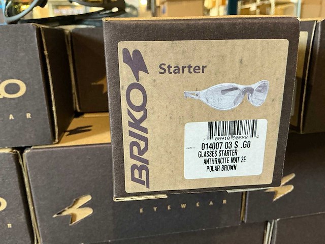 Partij briko glasses starter anthracite mat 2e polar brown (63x) - afbeelding 3 van  3