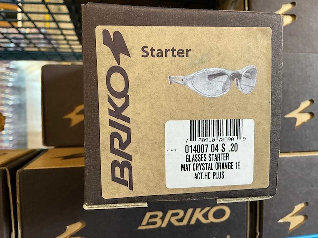 Partij briko glasses starter mat crystal orange 1e act.hc plus (49x) - afbeelding 3 van  3
