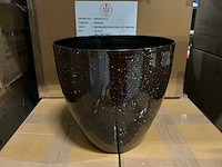 Partij brown speckles oval pot medium (40x) - afbeelding 1 van  5