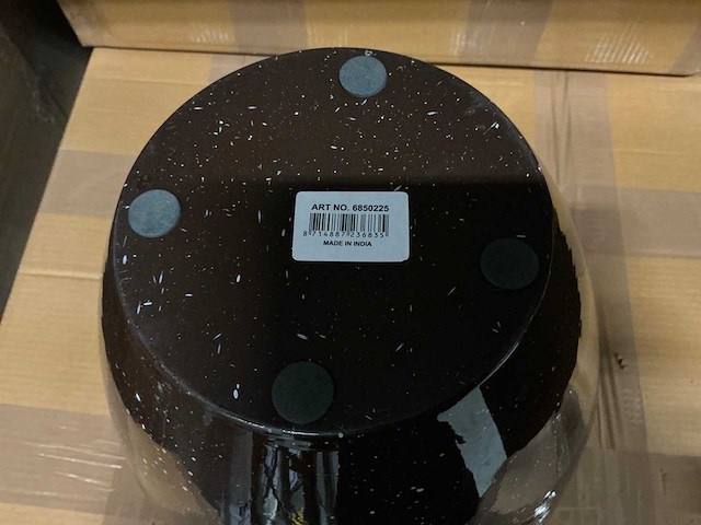 Partij brown speckles oval pot medium (40x) - afbeelding 2 van  5