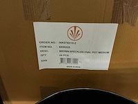 Partij brown speckles oval pot medium (40x) - afbeelding 5 van  5