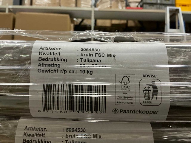 Partij bruin fsc mix tulipana 60x85cm sheets (48x) - afbeelding 3 van  3