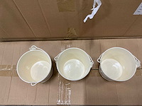 Partij bucket sevilla zinc ø10,3xh8,5cm -es9 cream gloss (1080x) - afbeelding 4 van  6