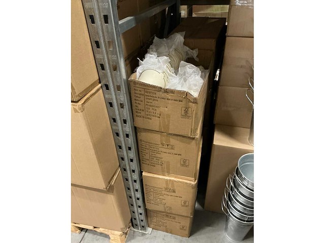 Partij bucket sevilla zinc ø11,7xh9cm es10.5 cream gloss (930x) - afbeelding 4 van  5