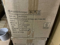 Partij bucket sevilla zinc ø11,7xh9cm es10.5 cream gloss (960x) - afbeelding 5 van  5