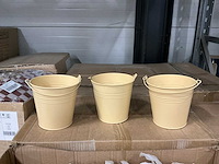 Partij bucket sevilla zinc ø13xh13cm es12 yellow matt (2160x) - afbeelding 1 van  4