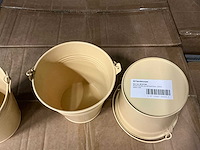 Partij bucket sevilla zinc ø13xh13cm es12 yellow matt (2160x) - afbeelding 2 van  4