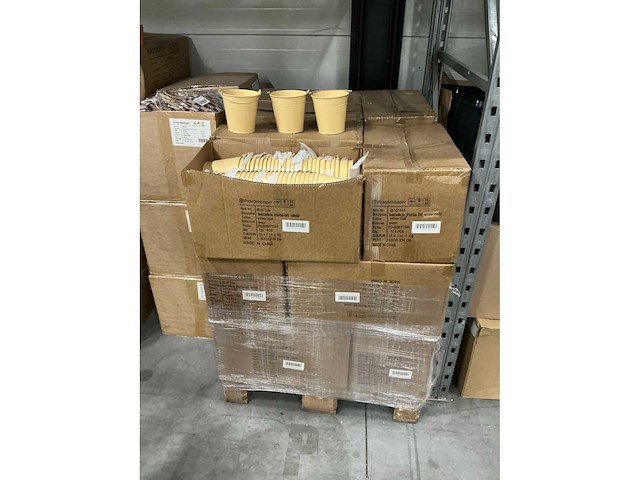 Partij bucket sevilla zinc ø13xh13cm es12 yellow matt (2160x) - afbeelding 3 van  4