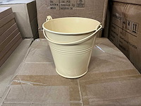 Partij bucket sevilla zinc ø15,5xh14,8cm es14/15 yellow matt (600x) - afbeelding 1 van  2