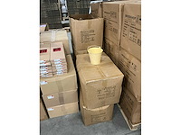 Partij bucket sevilla zinc ø15,5xh14,8cm es14/15 yellow matt (600x) - afbeelding 2 van  2