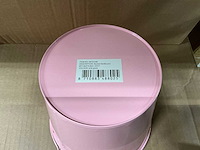 Partij bucket sevilla zinc ø17,8xh15,8cm es17 pink gloss (640x) - afbeelding 3 van  5