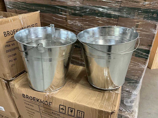 Partij bucket sevilla zinc ø28xh26cm (80x) - afbeelding 1 van  5