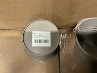 Partij bucket sevilla zinc ø8,2xh7,2cm es7 taupe matt (2025x) - afbeelding 4 van  5