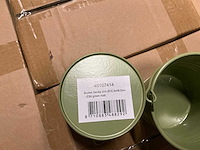 Partij bucket sevilla zinc d10,3xh8,5cm green matt (2280x) - afbeelding 2 van  4