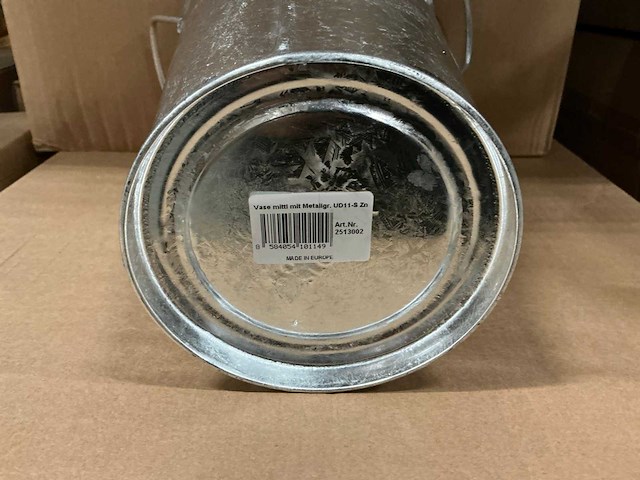 Partij bucket vase h30xø19,5/12,5cm (96x) - afbeelding 4 van  7