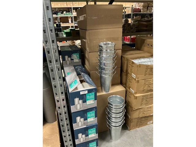 Partij bucket vase h30xø19,5/12,5cm (96x) - afbeelding 6 van  7