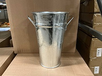 Partij bucket vase h30xø19,5/12,5cm (96x) - afbeelding 1 van  7