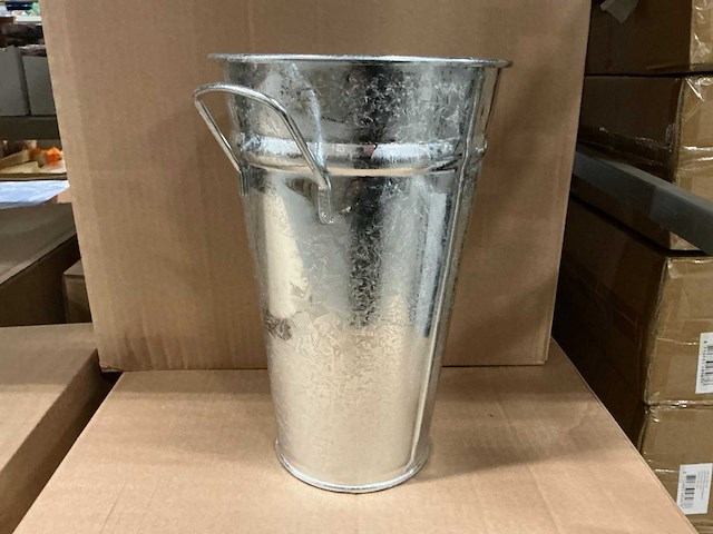 Partij bucket vase h30xø19,5/12,5cm (96x) - afbeelding 2 van  7