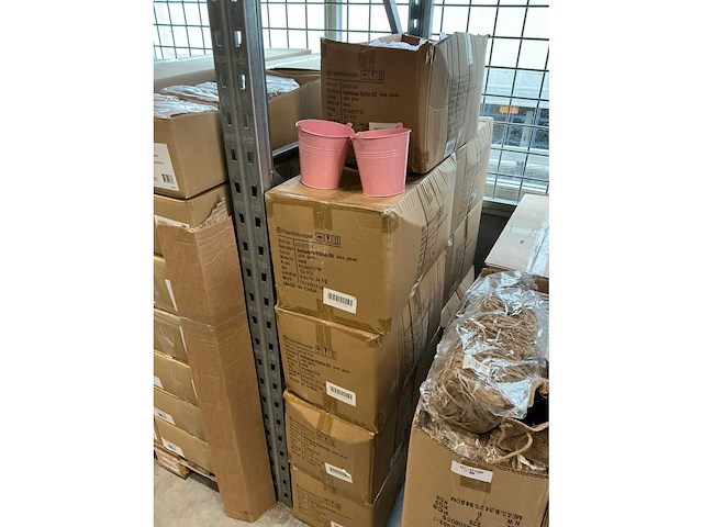 Partij buckets sevilla zinc ø13xh13cm es12 pink gloss (1080x) - afbeelding 4 van  5