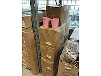 Partij buckets sevilla zinc ø13xh13cm es12 pink gloss (1080x) - afbeelding 4 van  5